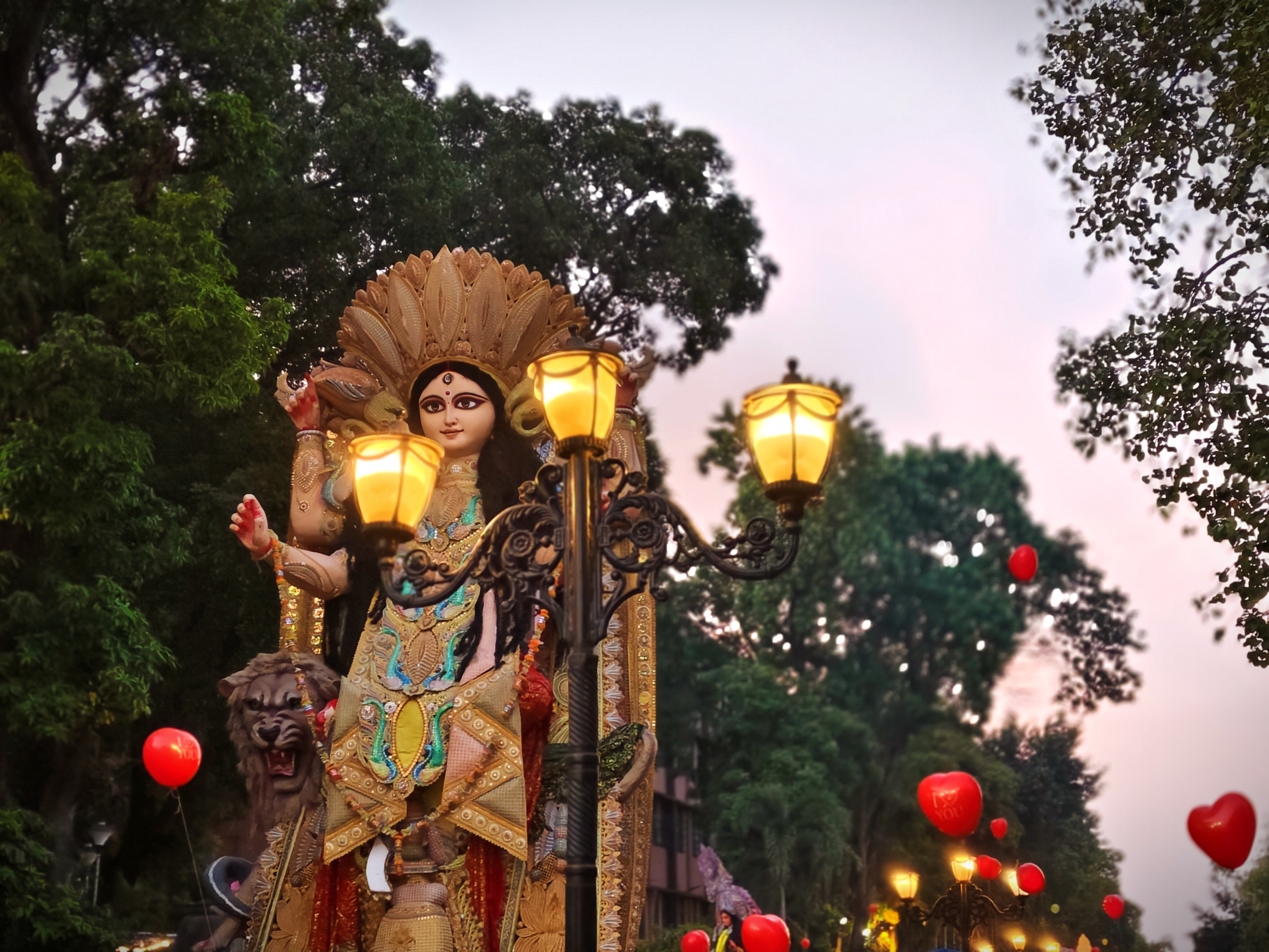 Grand Jagadhatri idol