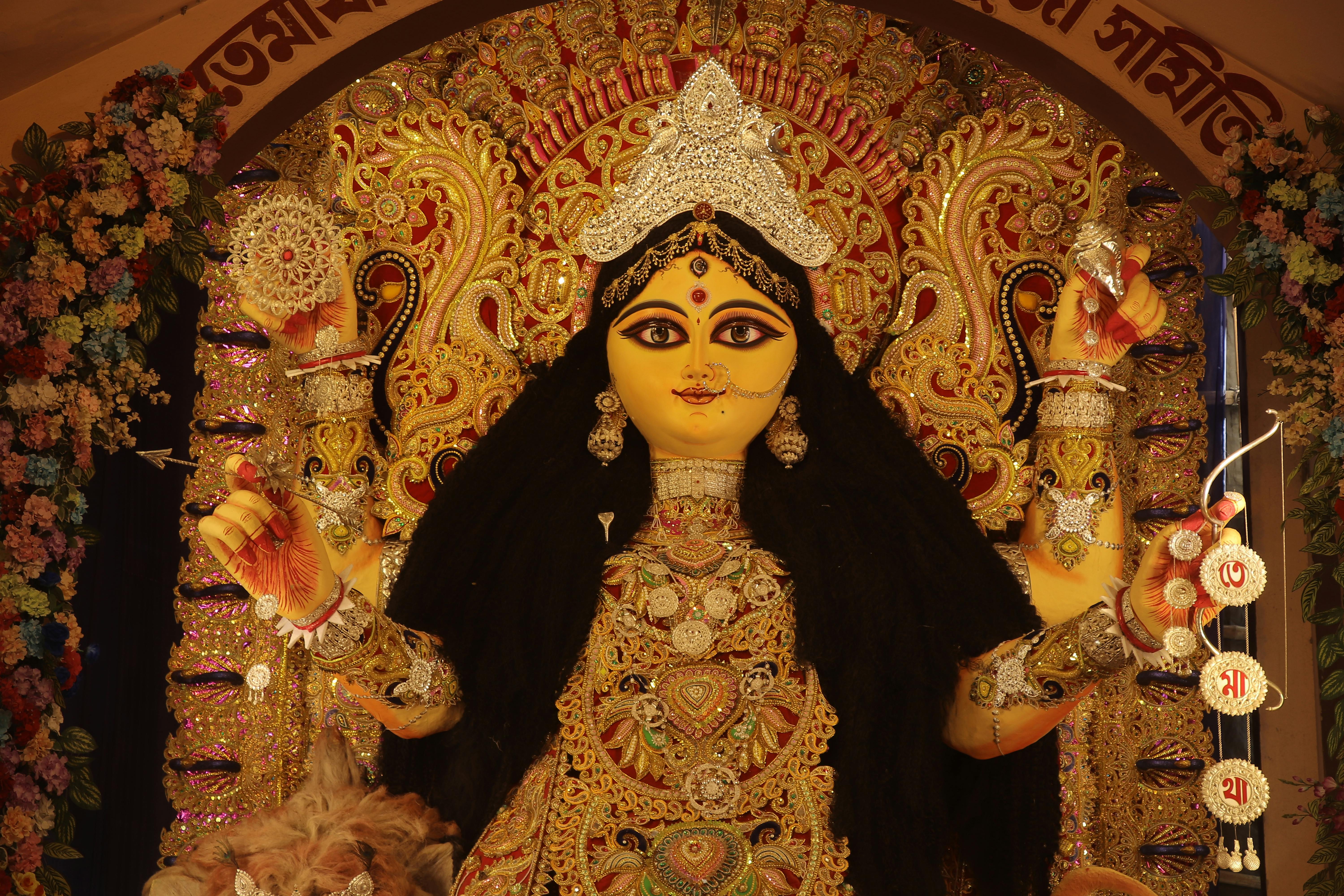 Grand Jagadhatri idol